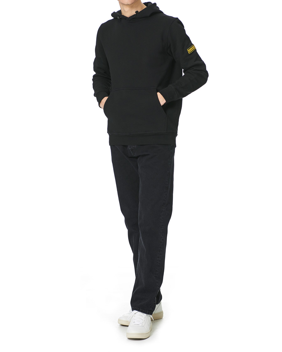 Mies | Puserot | Barbour International | Badge Hoodie Black