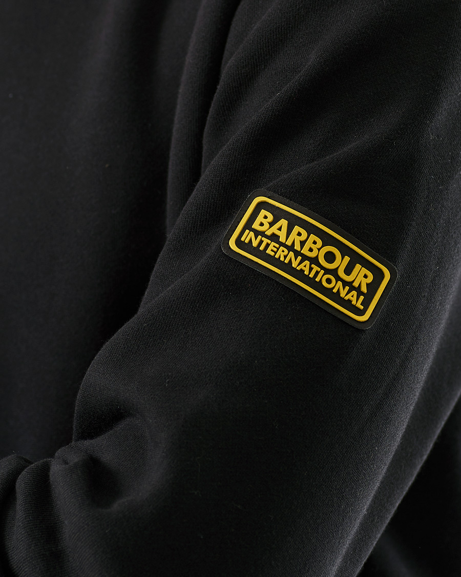 Mies | Puserot | Barbour International | Badge Hoodie Black