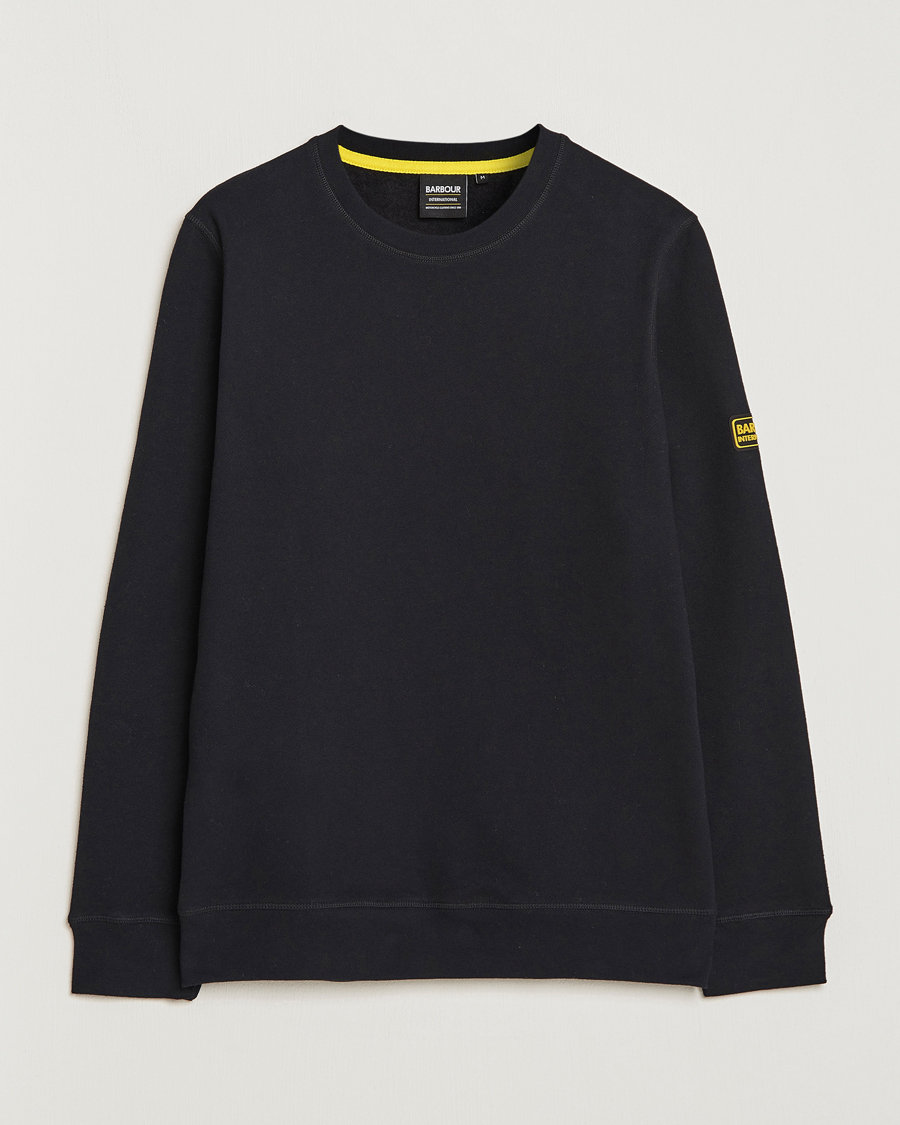 Mies | Puserot | Barbour International | Badge Crew Neck Sweatshirt Black