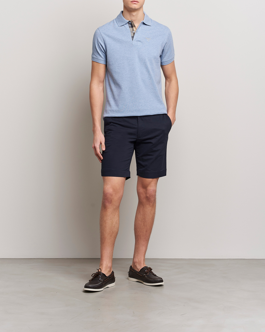 Mies | Pikeet | Barbour Lifestyle | Tartan Pique Polo Sky Marl
