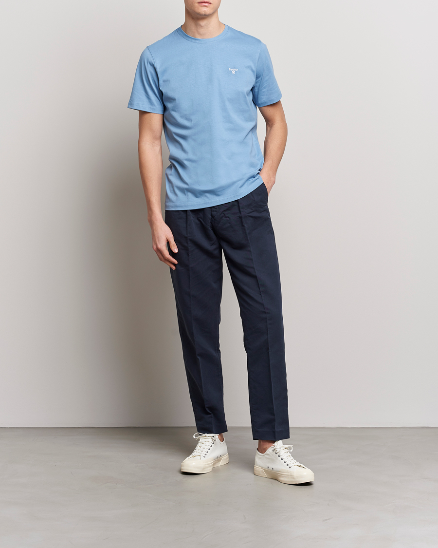 Mies | T-paidat | Barbour Lifestyle | Sports Crew Neck T-Shirt Blue