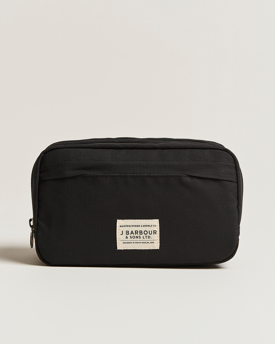 Mies | Barbour Lifestyle Double Zip Washbag Black | Barbour Lifestyle | Double Zip Washbag Black