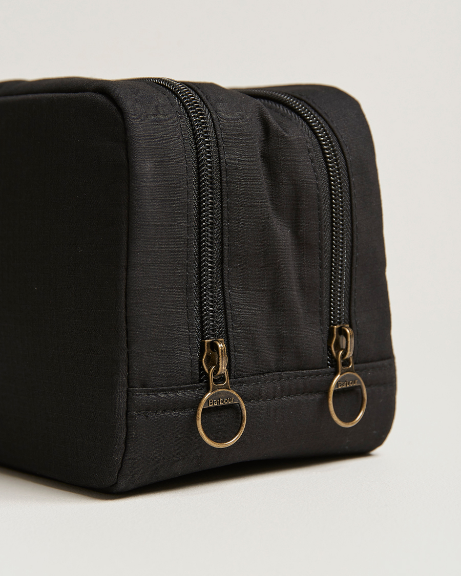 Mies | Barbour Lifestyle Double Zip Washbag Black | Barbour Lifestyle | Double Zip Washbag Black
