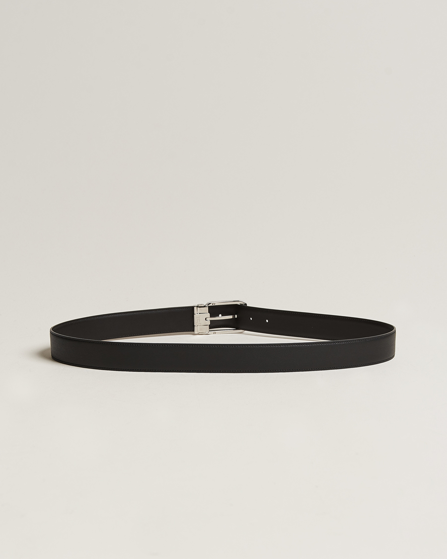 Mies | Vyöt | Montblanc | Black 35 mm Leather belt Black
