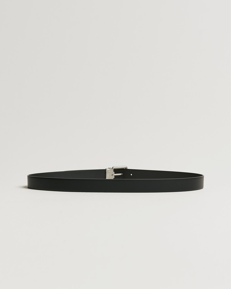 Mies |  | Montblanc | Rounded Square Palladium Pin Buckle 30mm Belt Black