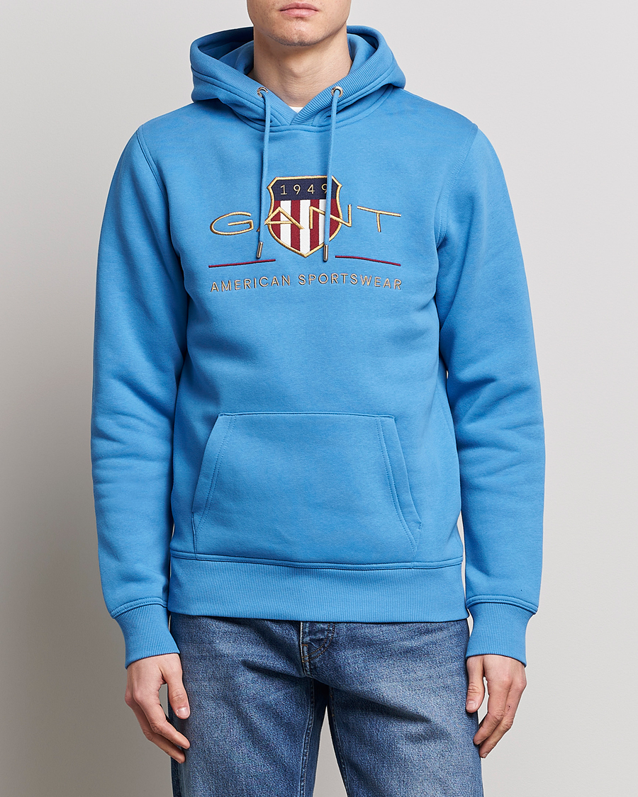 Mies |  | GANT | Archive Shield Hoodie Day Blue