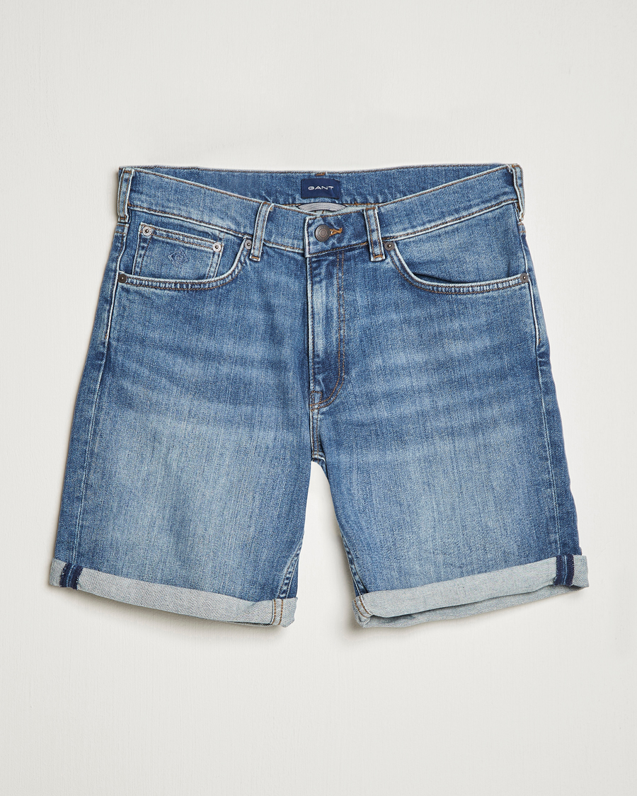 Mies | Shortsit | GANT | Arley Denim Shorts Light Blue