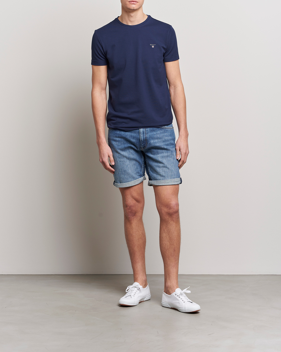 Mies | Shortsit | GANT | Arley Denim Shorts Light Blue