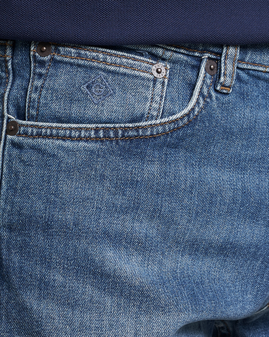 Mies | Shortsit | GANT | Arley Denim Shorts Light Blue