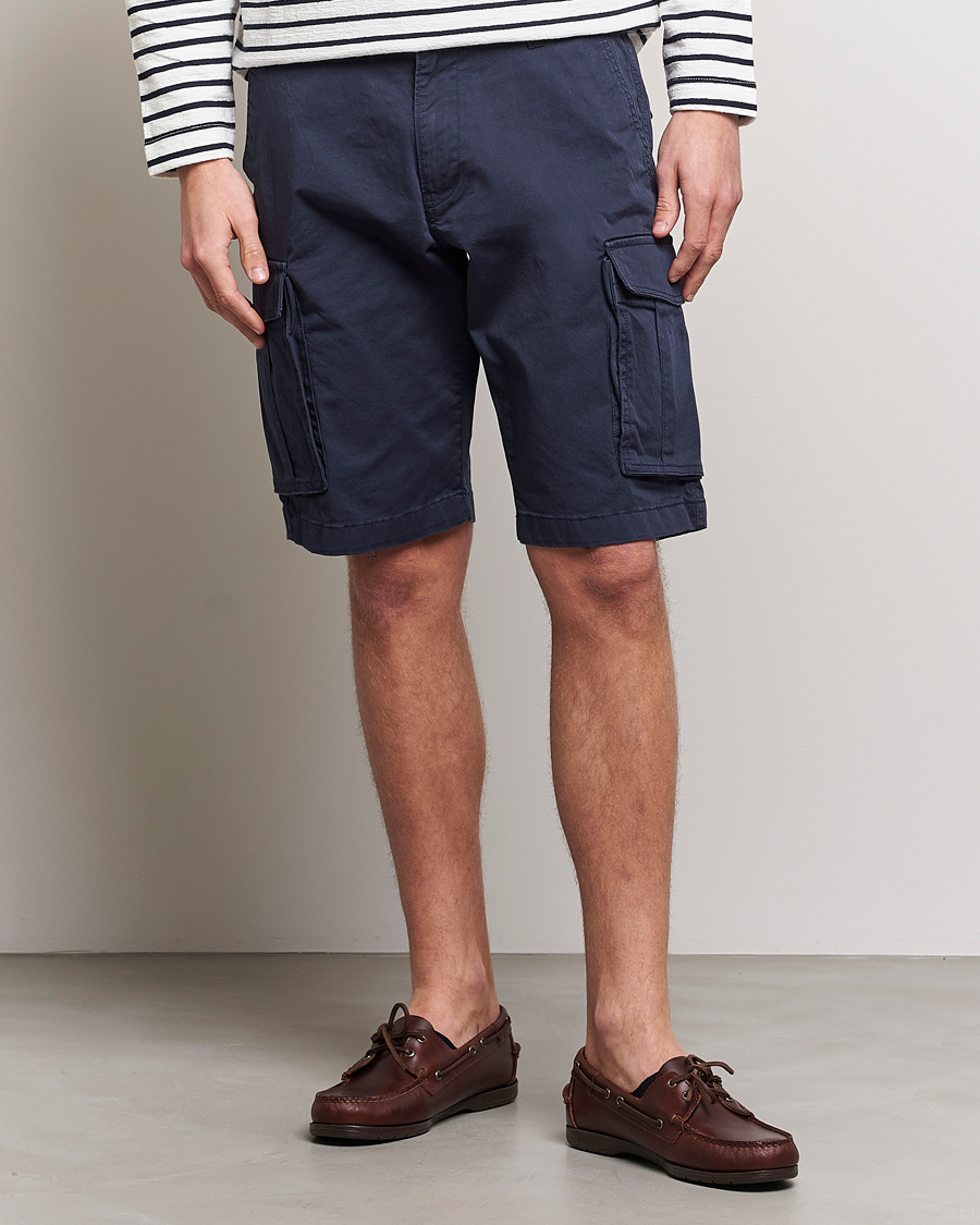 Mies | Preppy Authentic | GANT | Relaxed Twill Cargoshorts Marine