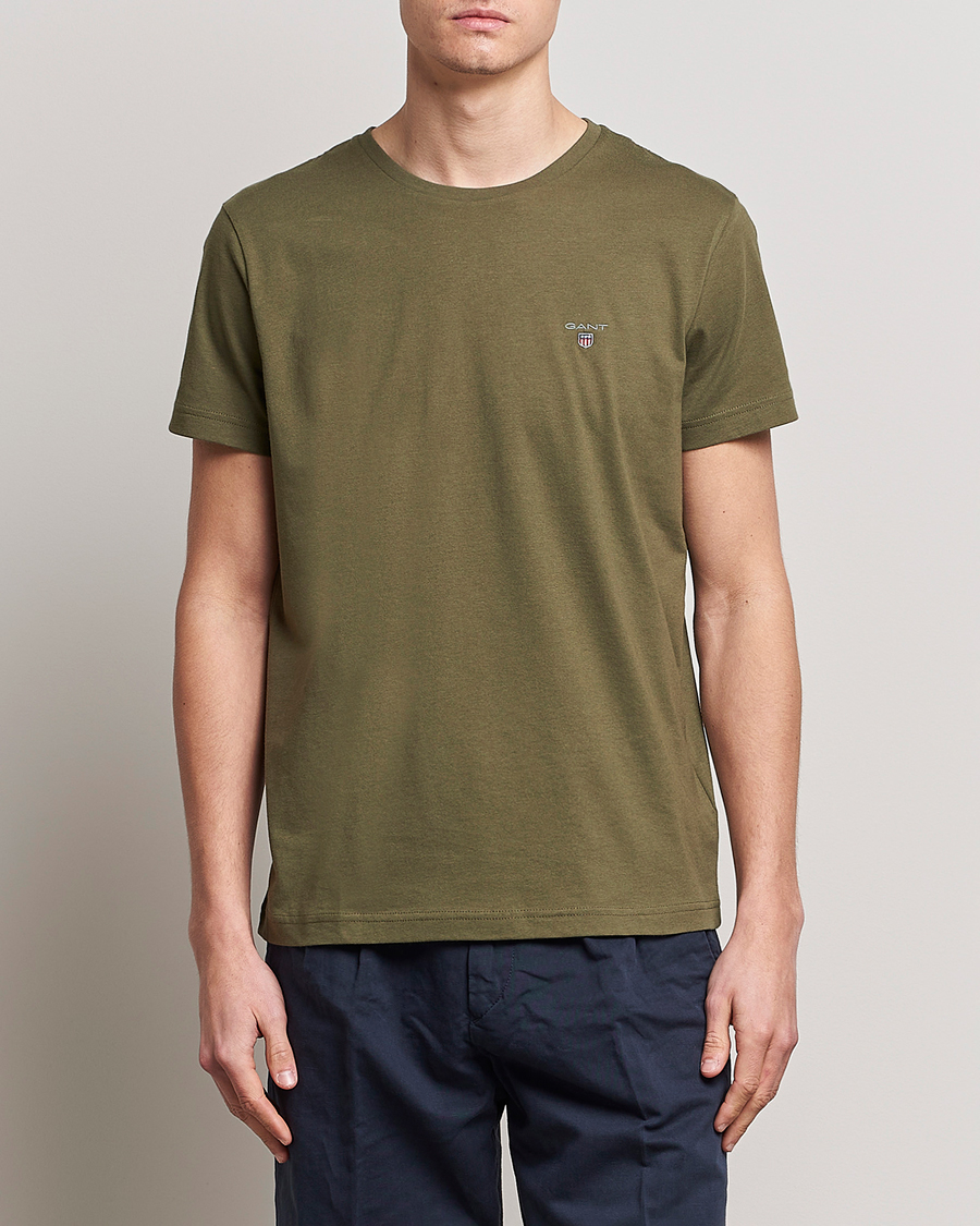 Mies | T-paidat | GANT | The Original T-Shirt Racing Green