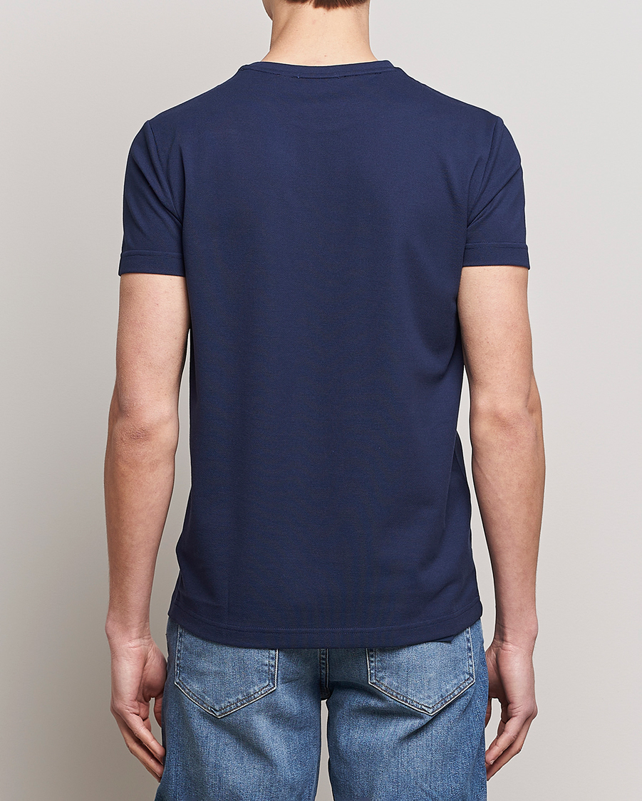 Mies | T-paidat | GANT | Cotton Pique Crew Neck T-Shirt Evening Blue