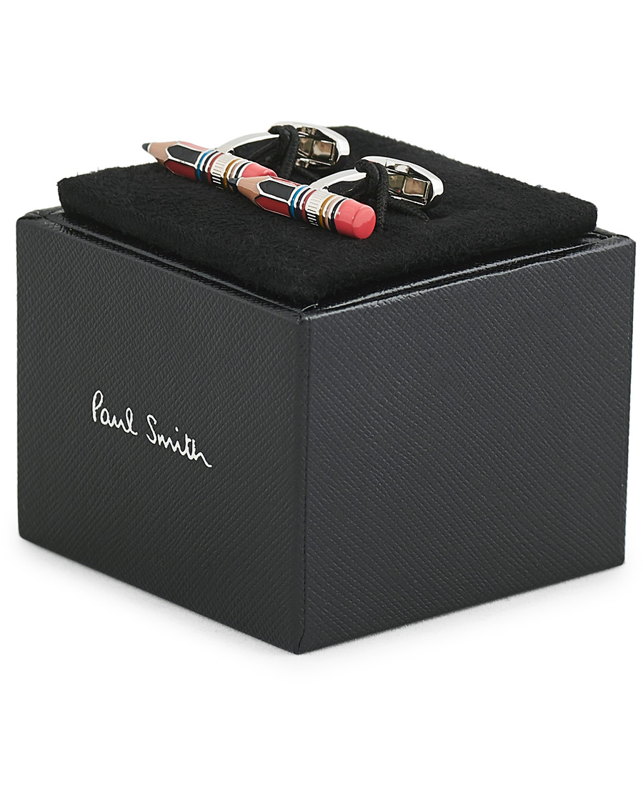Mies | Paul Smith Pencil Cufflink Silver Stripe | Paul Smith | Pencil Cufflink Silver Stripe
