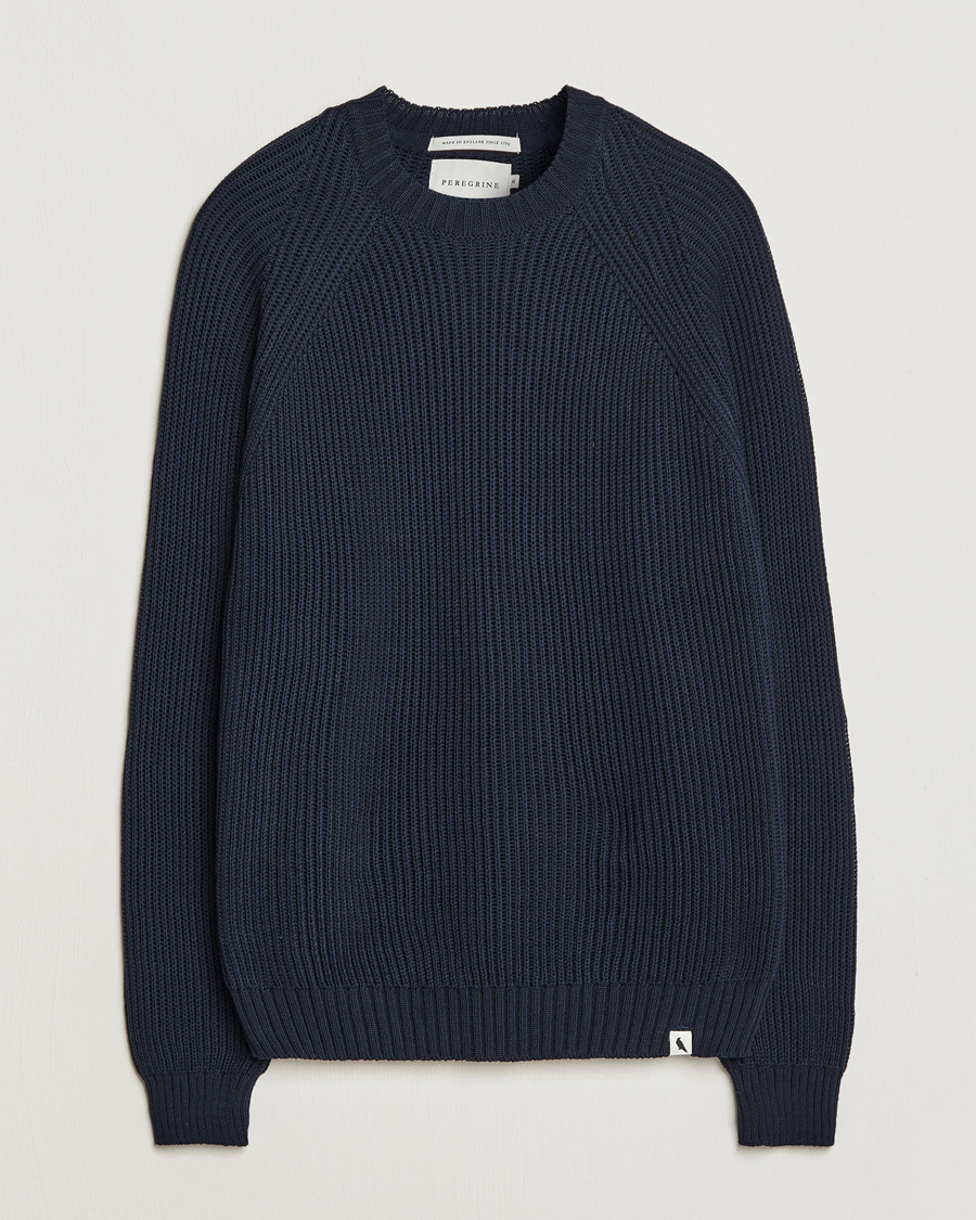 Mies | Puserot | Peregrine | Harry Organic Cotton Sweater Navy