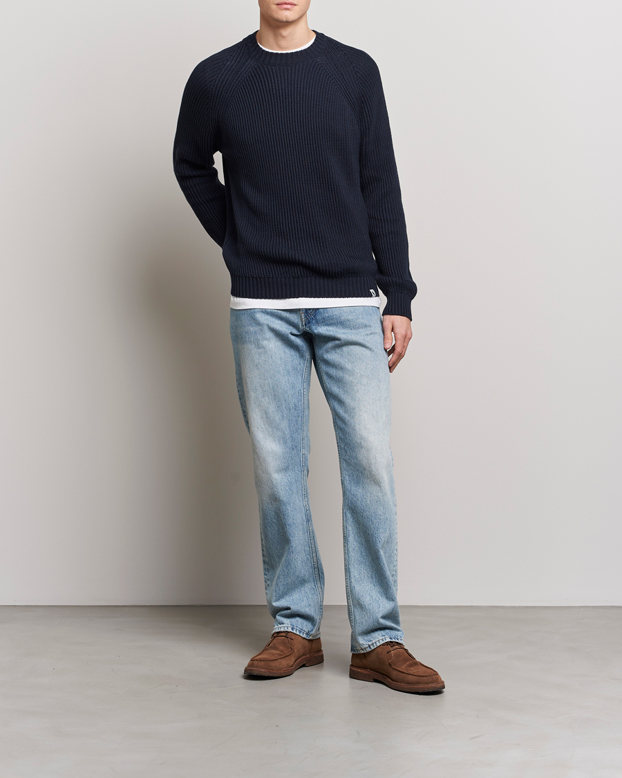 Mies | Puserot | Peregrine | Harry Organic Cotton Sweater Navy