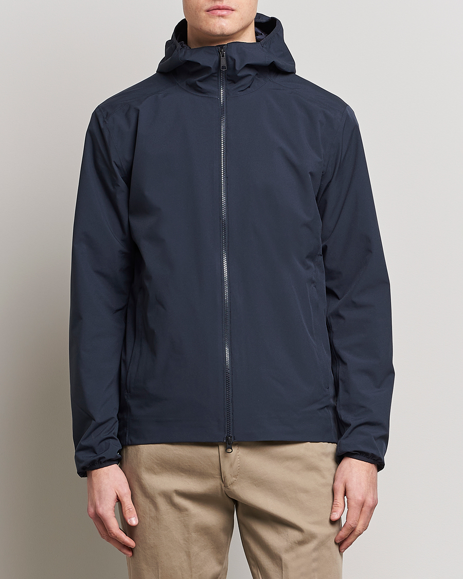 Mies | Osastot | Scandinavian Edition | Hood Waterproof Jacket Midnight Blue