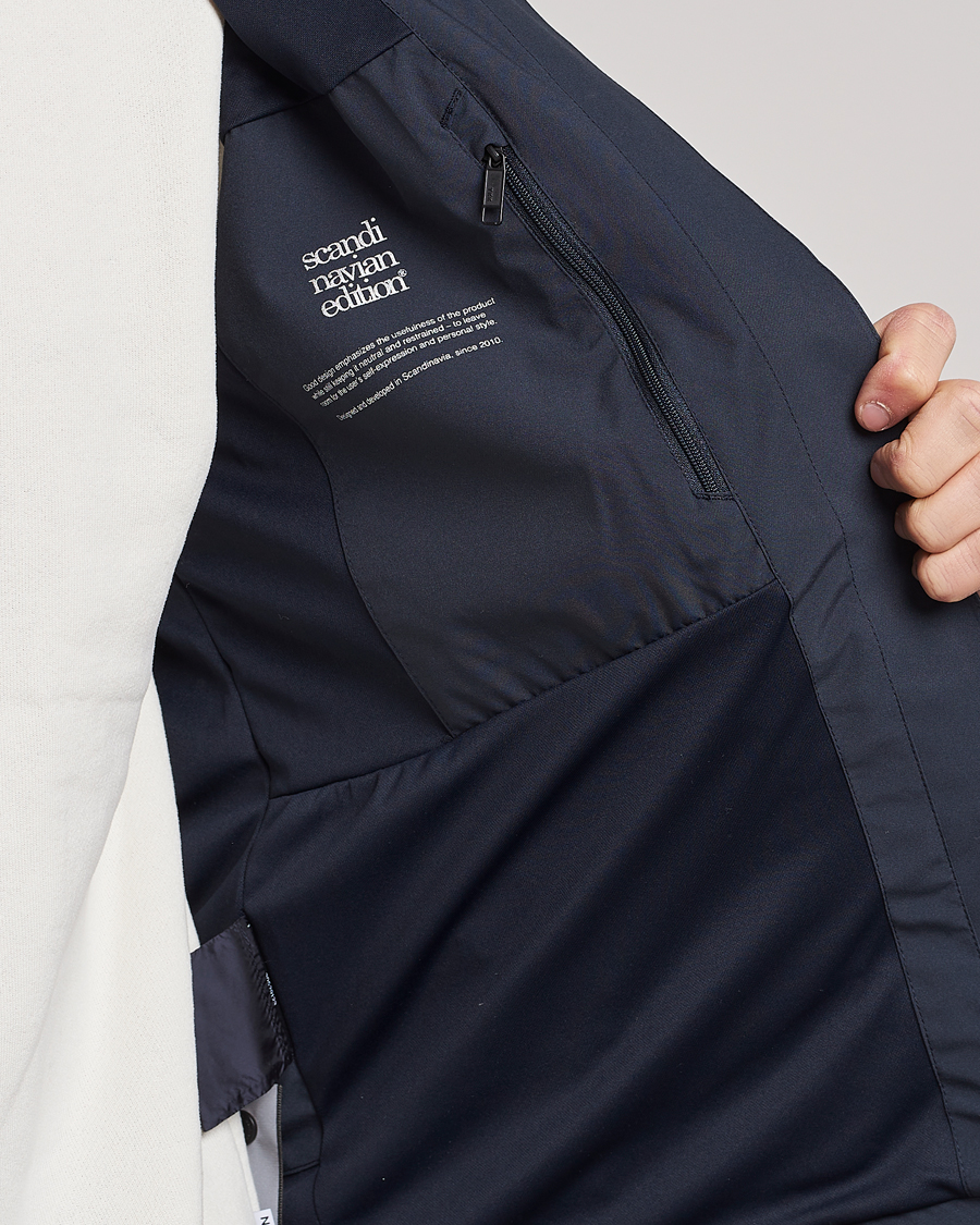 Mies | Takit | Scandinavian Edition | Hood Waterproof Jacket Midnight Blue