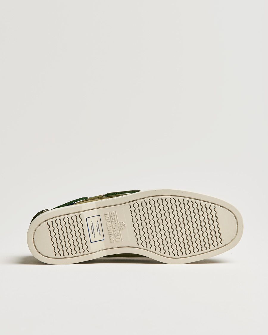 Mies | Sebago Docksides Nubuck Boat Shoe Green Military | Sebago | Docksides Nubuck Boat Shoe Green Military