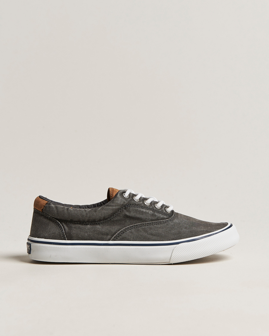Mies | Sperry Striper II Canvas Sneaker Whased Black | Sperry | Striper II Canvas Sneaker Whased Black