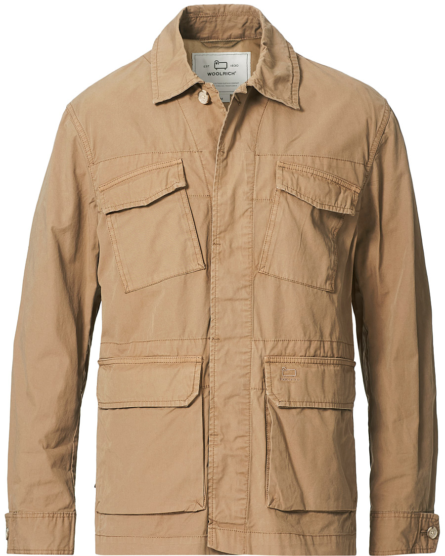 Mies | Kauluspaidat | Woolrich | Military Cotton Field Shirt Jacket Khaki
