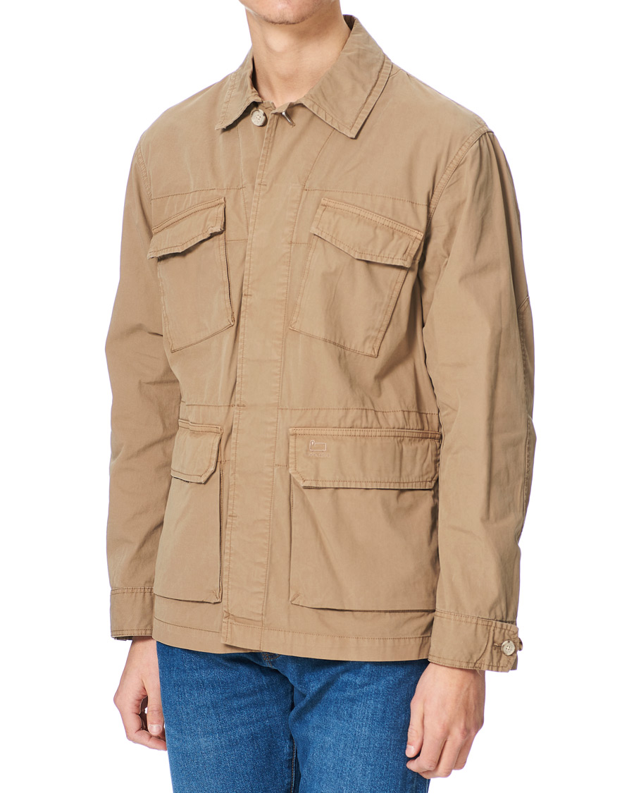 Mies | Kauluspaidat | Woolrich | Military Cotton Field Shirt Jacket Khaki