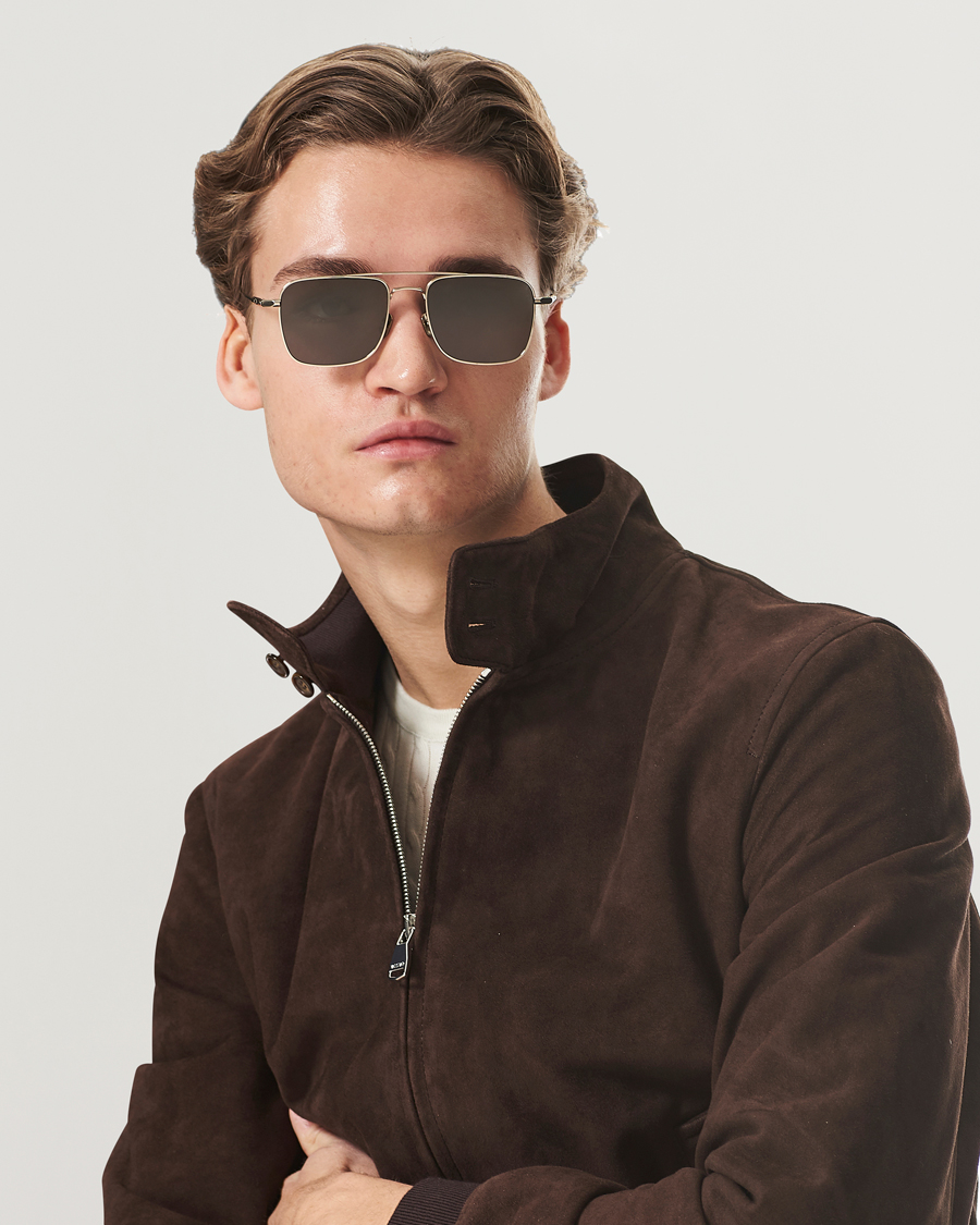 Mies |  | Brioni | BR0101S Sunglasses Gold/Grey