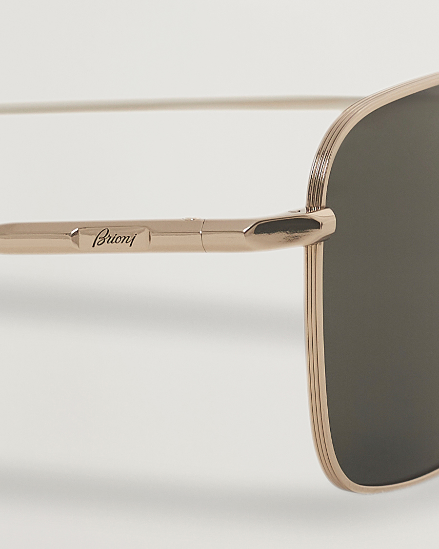 Mies | Brioni BR0101S Sunglasses Gold/Grey | Brioni | BR0101S Sunglasses Gold/Grey