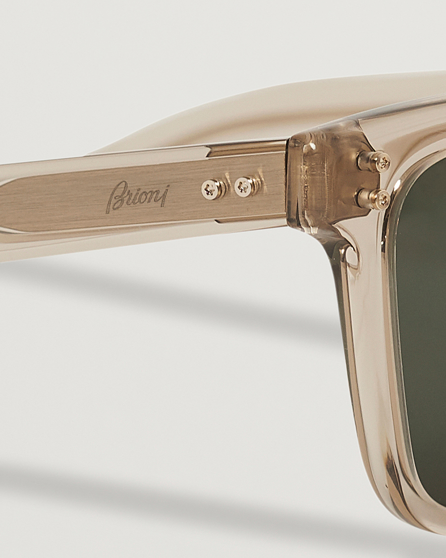 Mies | Brioni BR0099S Sunglasses Beige/Green | Brioni | BR0099S Sunglasses Beige/Green