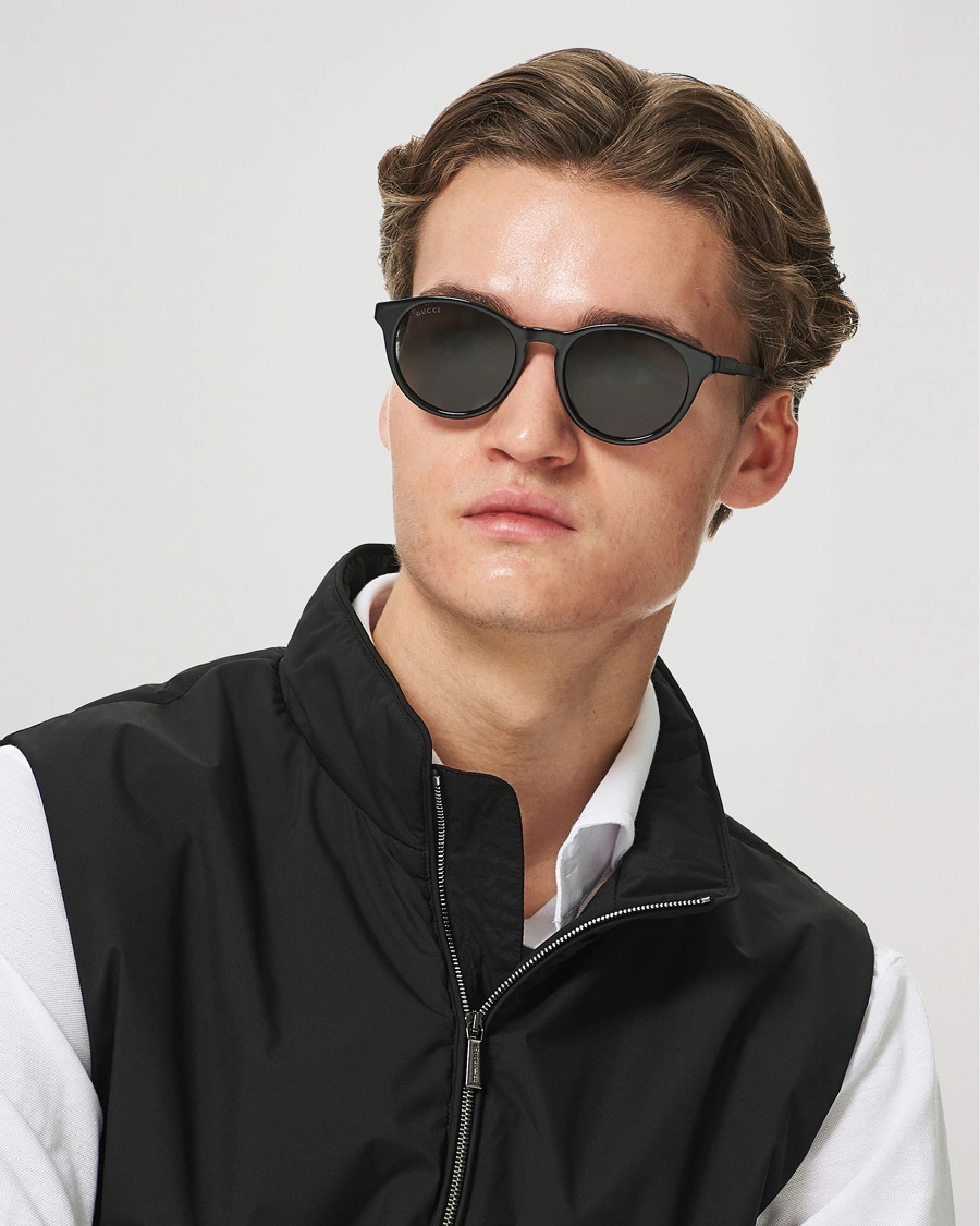 Mies | Pyöreät aurinkolasit | Gucci | GG1119S Sunglasses Black/Grey