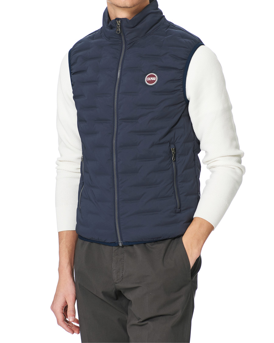 Mies | Takit | Colmar | Lightweight Square Vest Navy