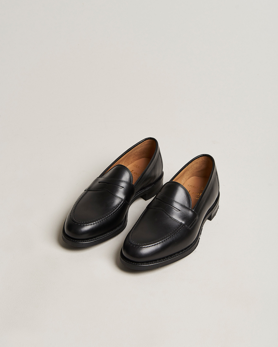 Mies | Loaferit | Loake 1880 | Grant Shadow Sole Black Calf