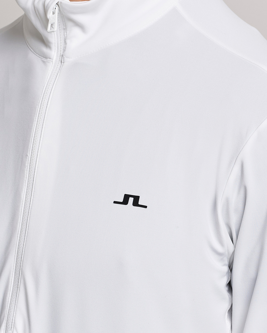 Mies | Puserot | J.Lindeberg | Luke Jersey Half Zip White