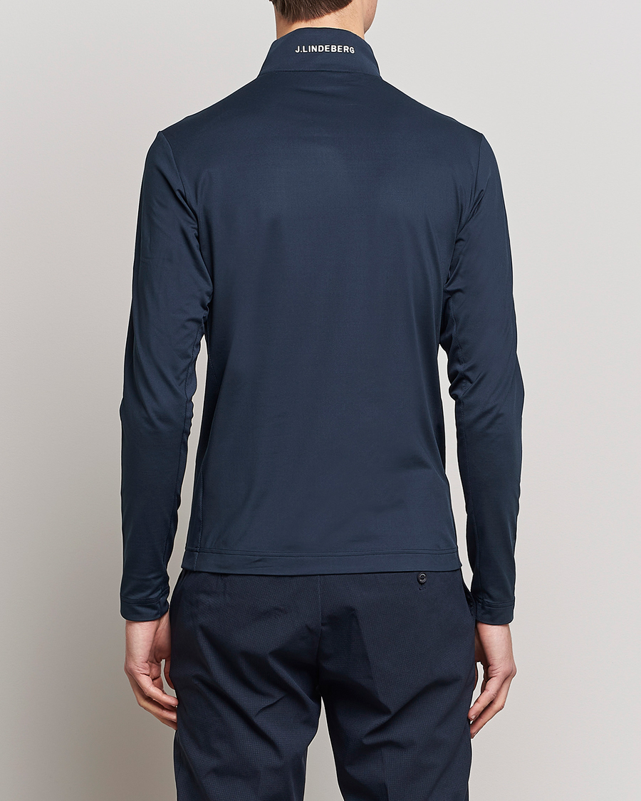 Mies | Puserot | J.Lindeberg | Luke Jersey Half Zip Navy