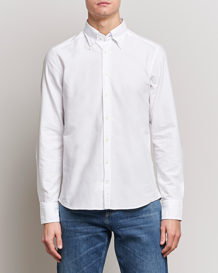 Mies | Kauluspaidat | Stenströms | Slimline Oxford Shirt White