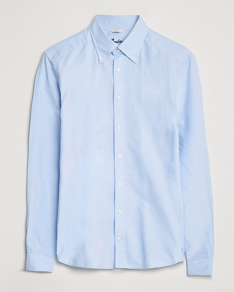 Mies |  | Stenströms | Slimline Oxford Shirt Light Blue