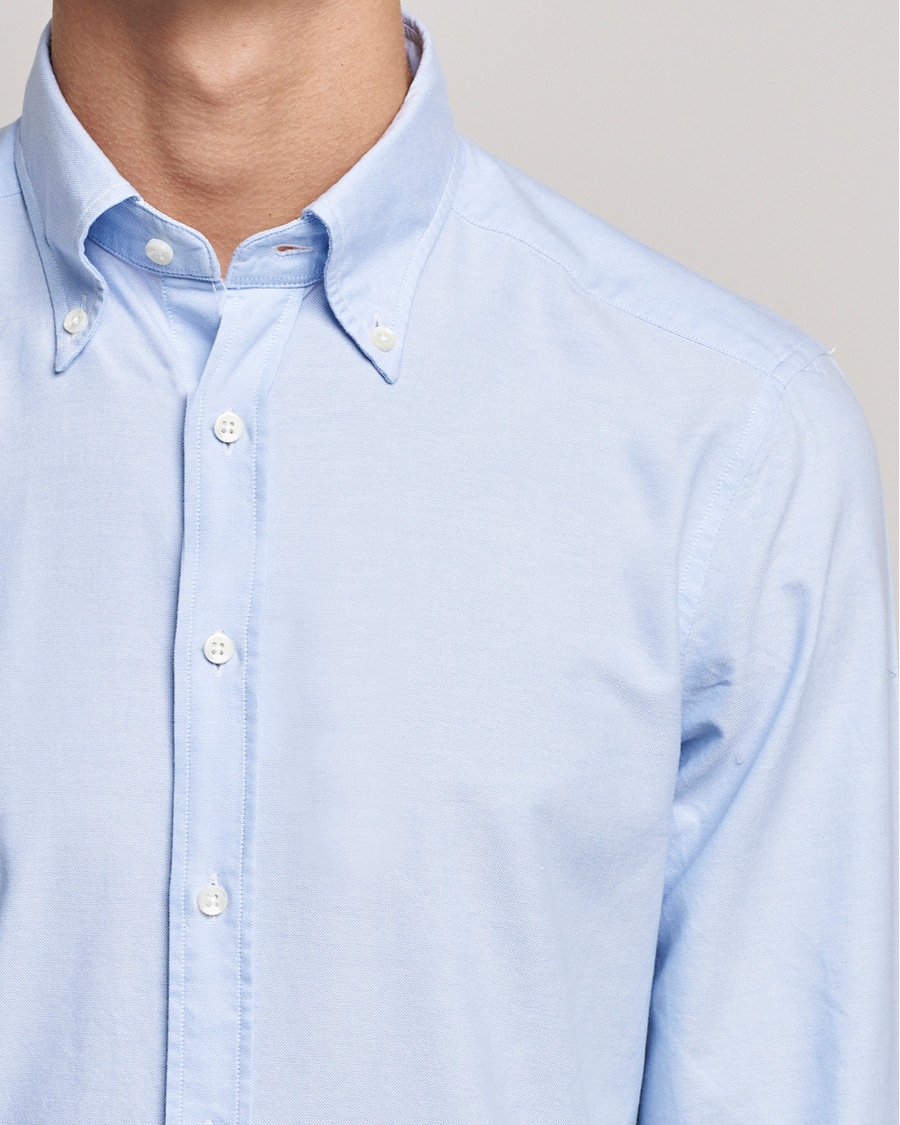 Mies | Kauluspaidat | Stenströms | Slimline Oxford Shirt Light Blue