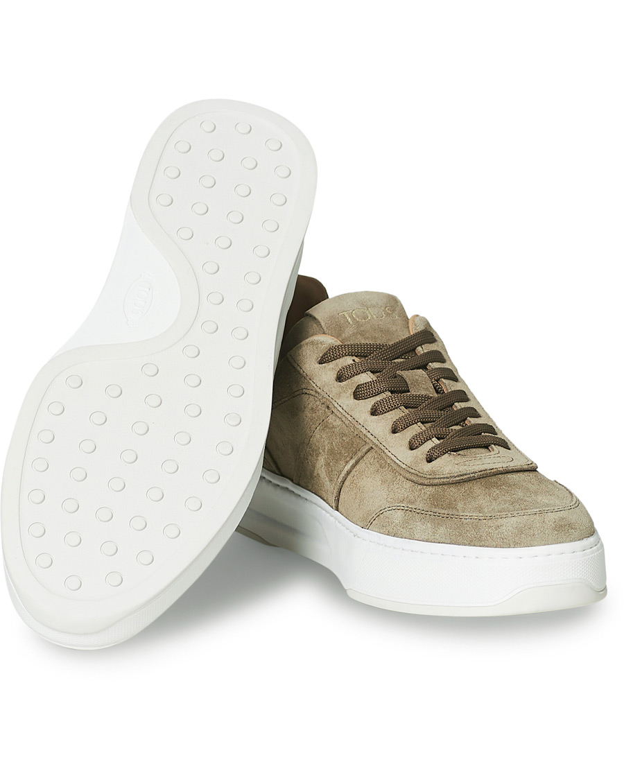 Mies | Tod's Cassetta Alta Sneaker Taupe Suede | Tod's | Cassetta Alta Sneaker Taupe Suede