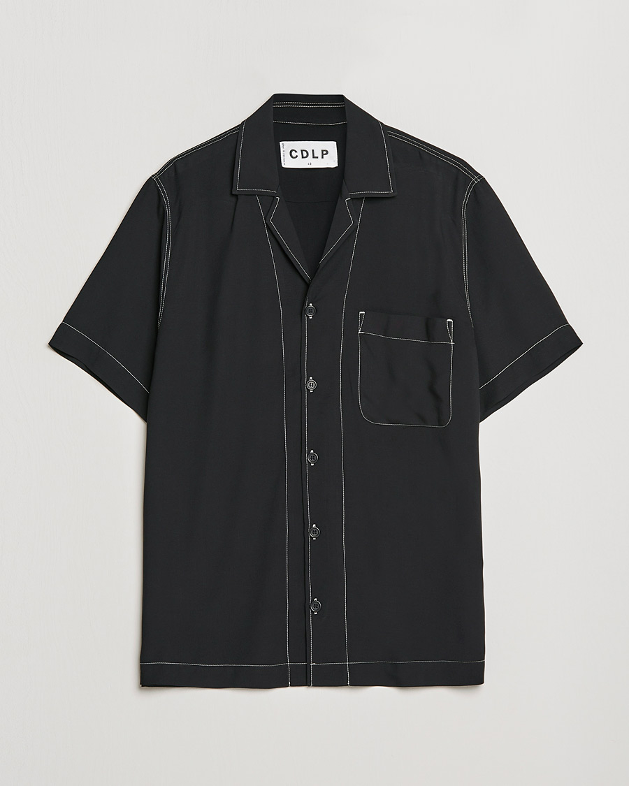 Mies | Kauluspaidat | CDLP | Short Sleeve Pool Shirt Black