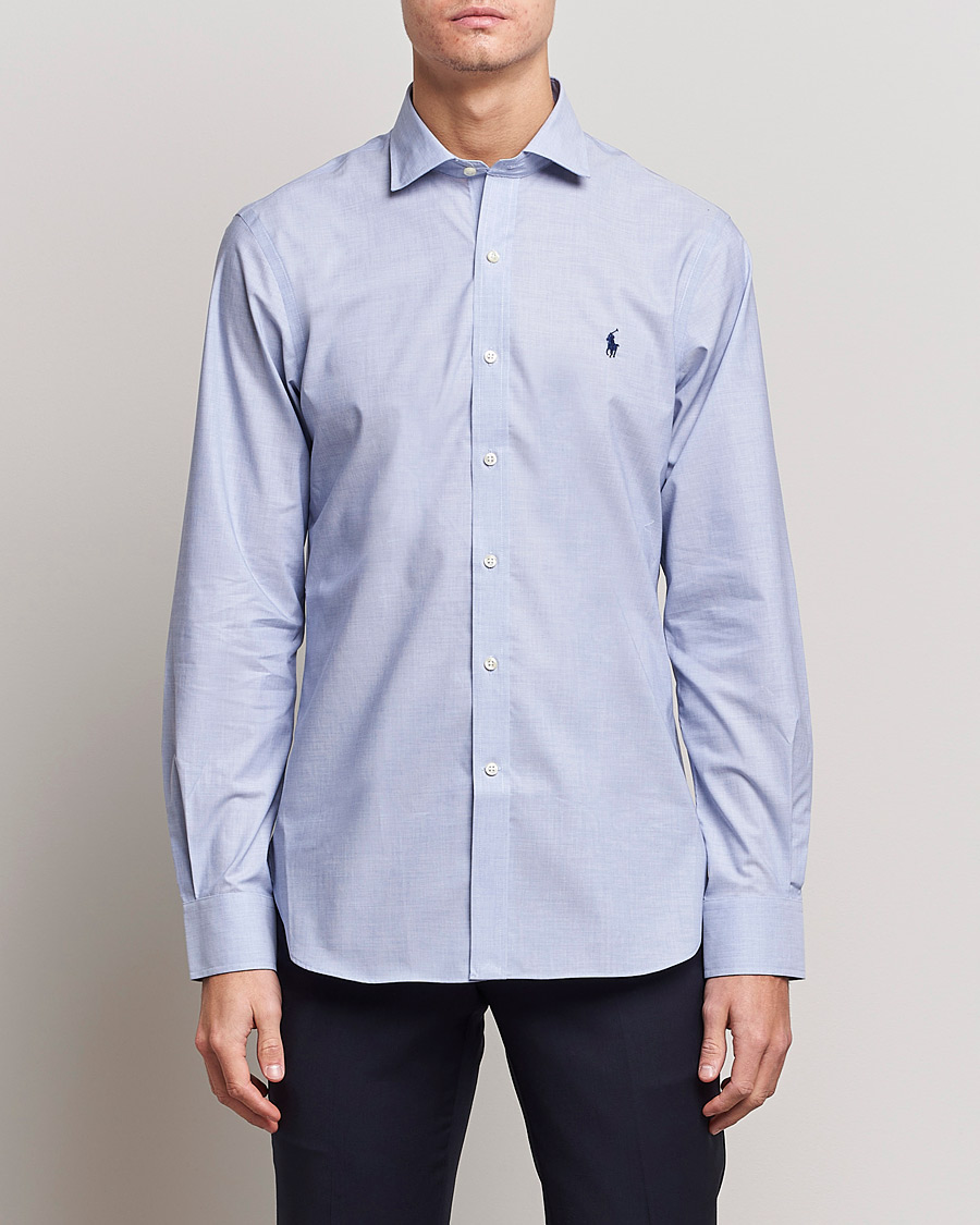 Mies | Kauluspaidat | Polo Ralph Lauren | Slim Fit Poplin Cut Away Dress Shirt Light Blue