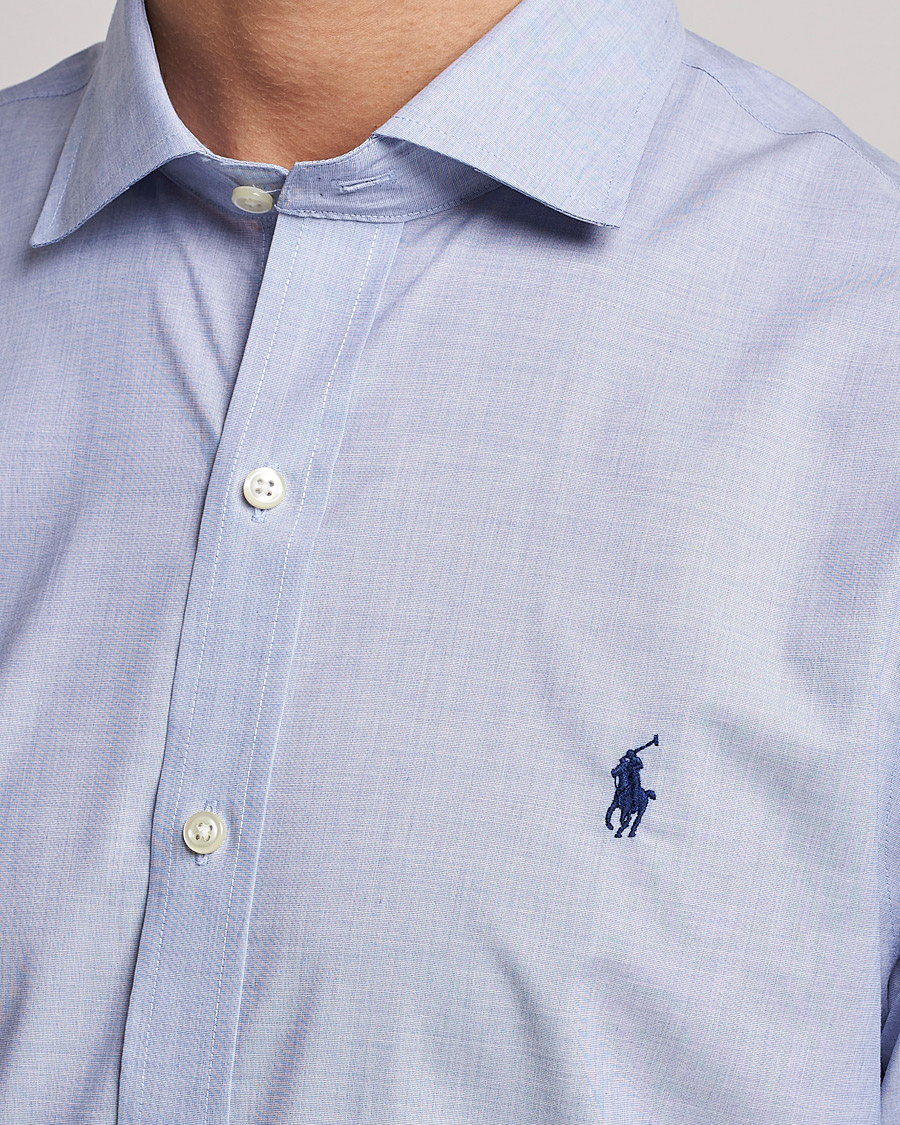 Mies | Kauluspaidat | Polo Ralph Lauren | Slim Fit Poplin Cut Away Dress Shirt Light Blue