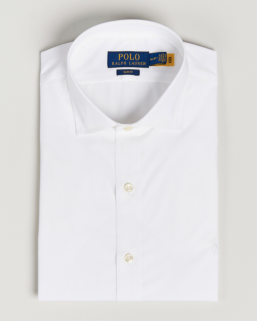 Mies | Kauluspaidat | Polo Ralph Lauren | Slim Fit Poplin Cut Away Dress Shirt White