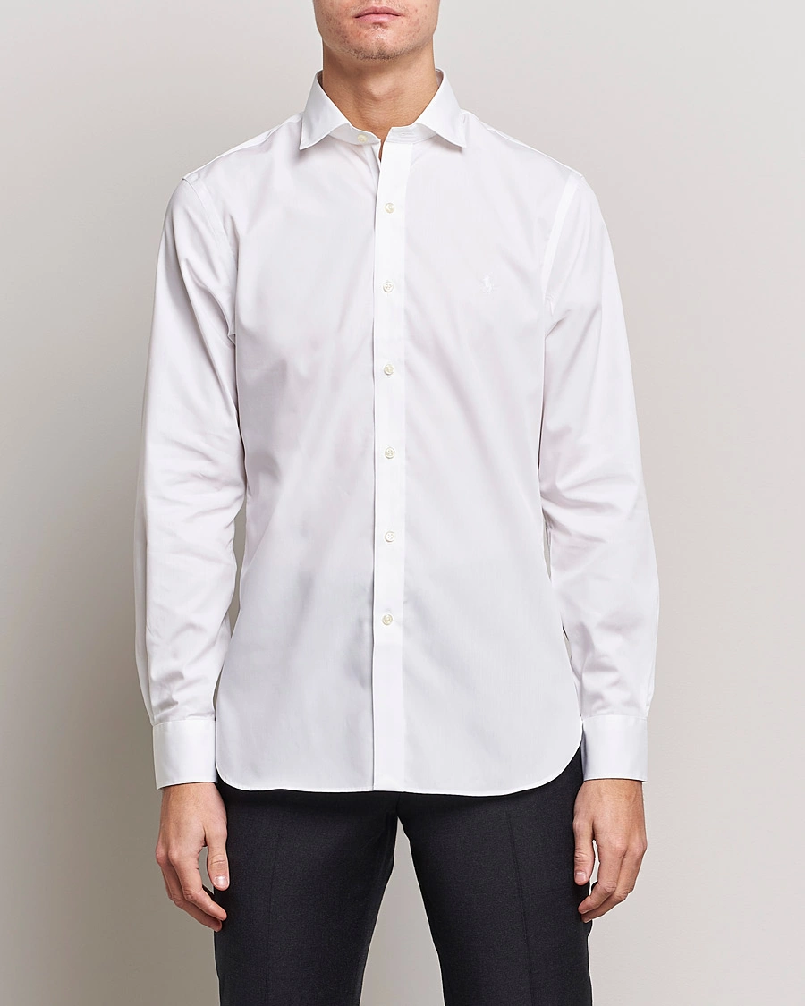 Mies |  | Polo Ralph Lauren | Slim Fit Poplin Cut Away Dress Shirt White