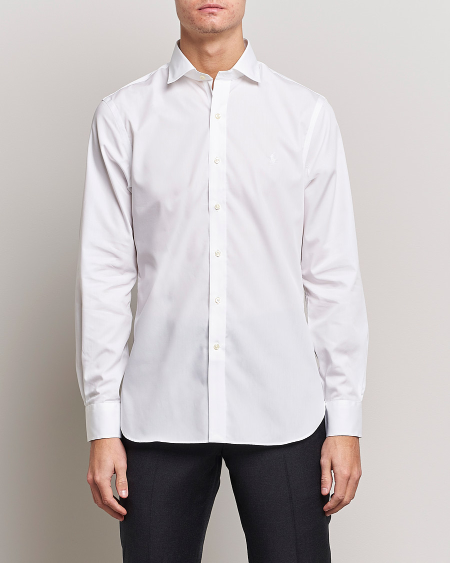 Mies | Kauluspaidat | Polo Ralph Lauren | Slim Fit Poplin Cut Away Dress Shirt White