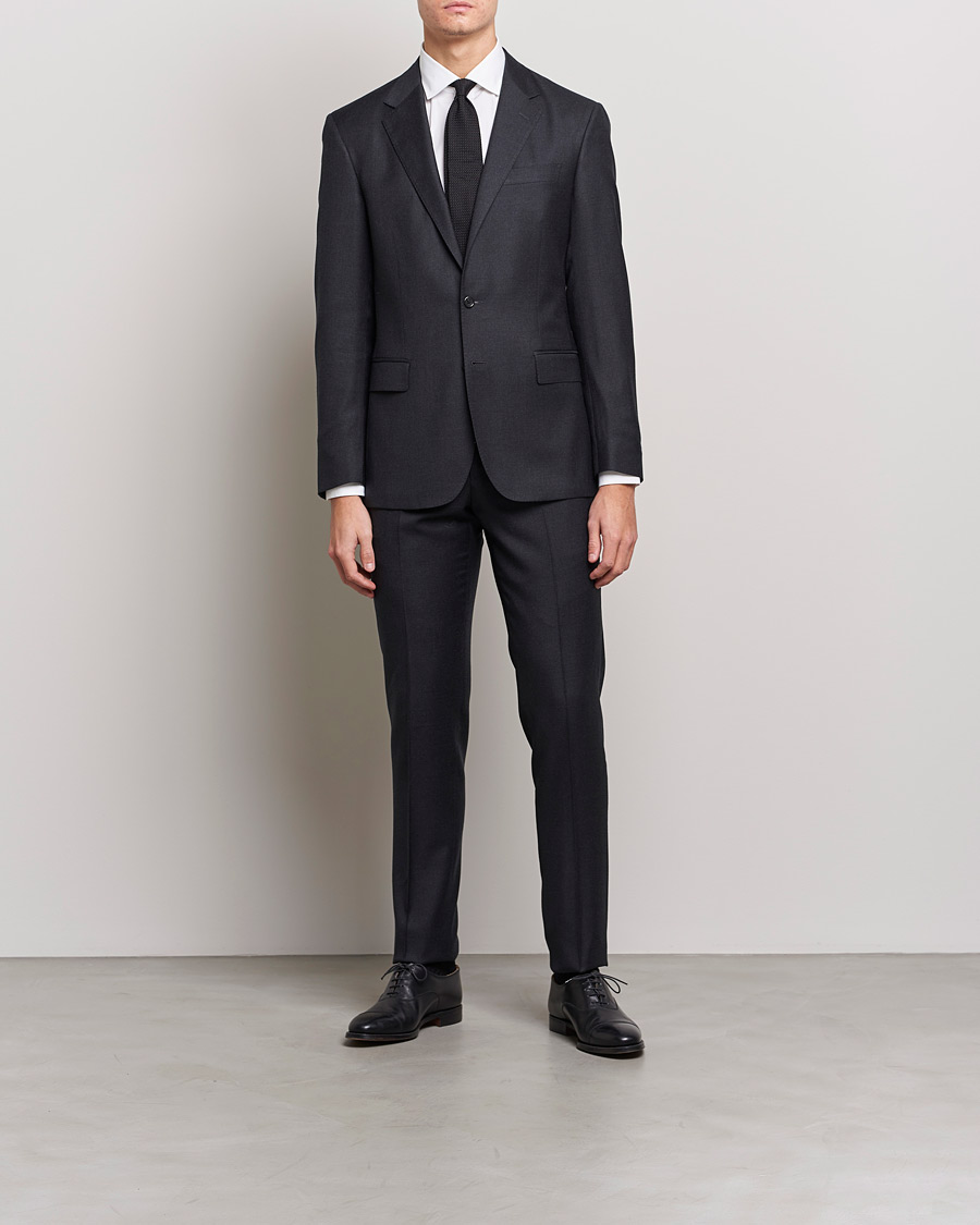 Mies | Kaksiosaiset puvut | Polo Ralph Lauren | Classic Wool Twill Suit Charcoal