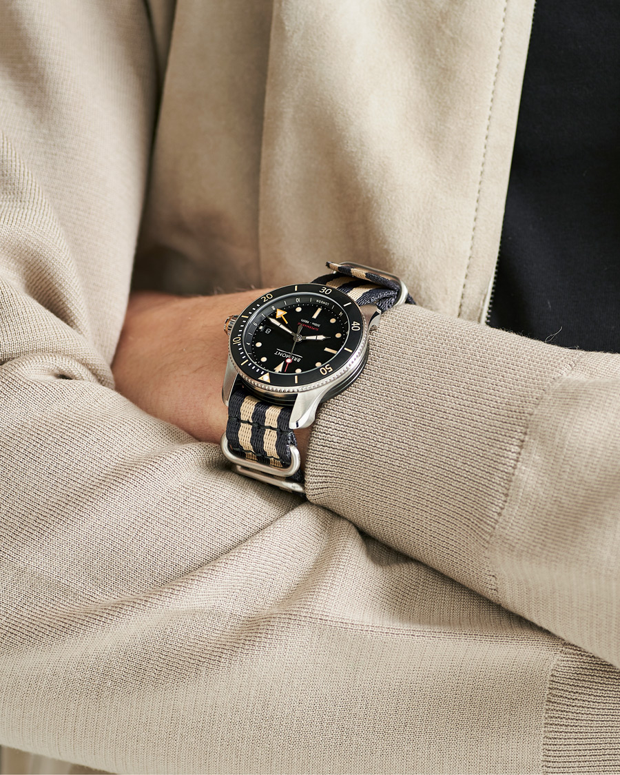 Mies | Bremont S302 Supermarine GMT Nato 40mm Black Dial | Bremont | S302 Supermarine GMT Nato 40mm Black Dial
