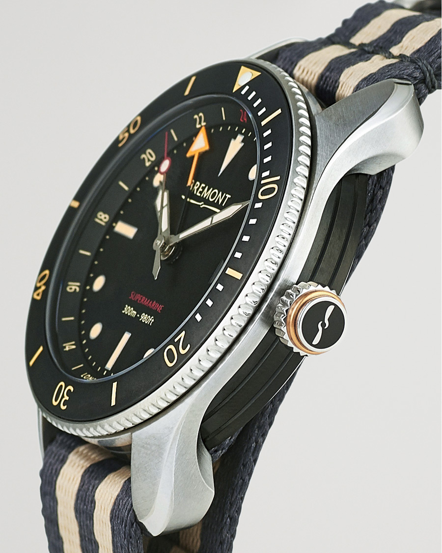 Mies | Bremont S302 Supermarine GMT Nato 40mm Black Dial | Bremont | S302 Supermarine GMT Nato 40mm Black Dial