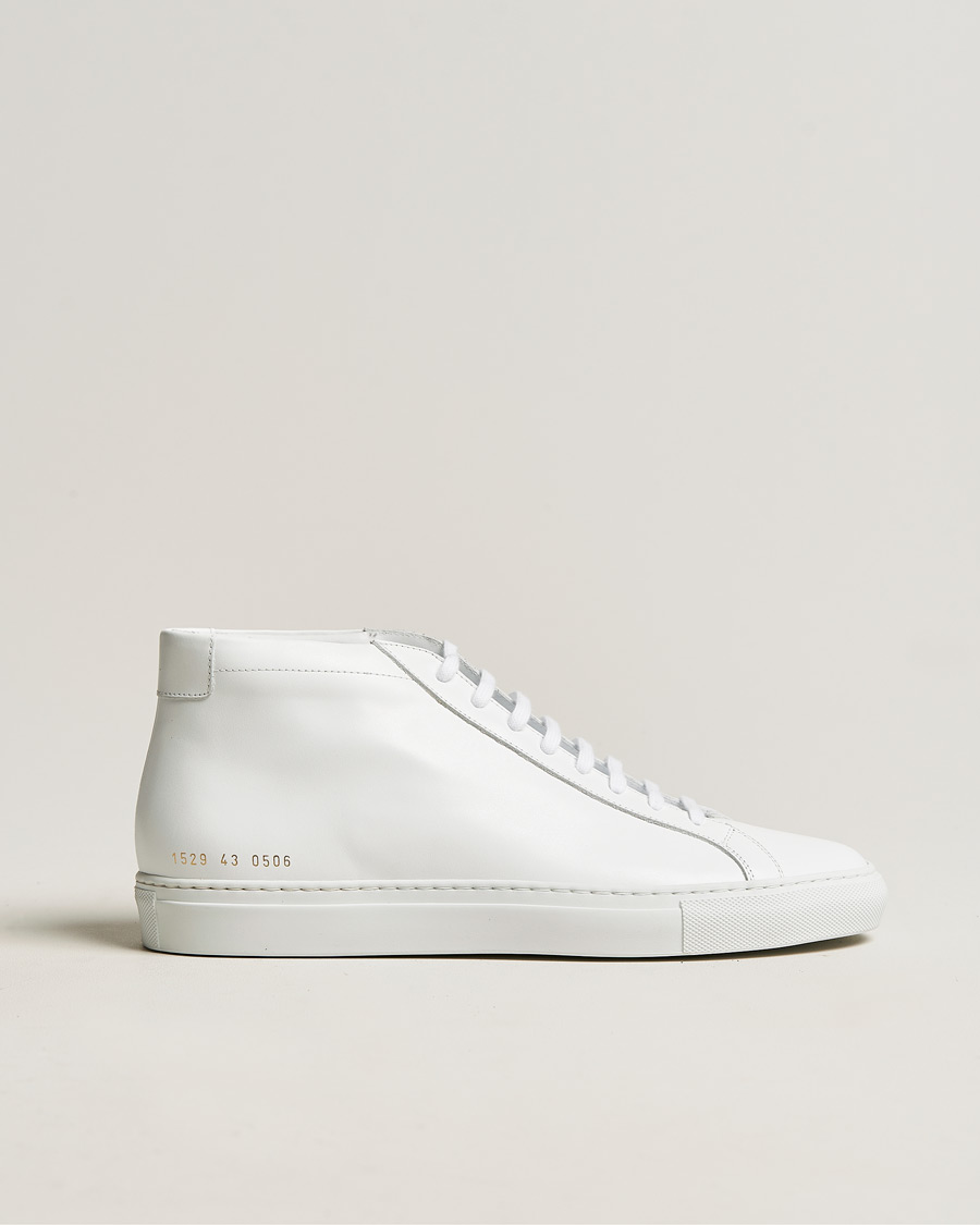 Mies | Common Projects Original Achilles Leather High Sneaker White | Common Projects | Original Achilles Leather High Sneaker White