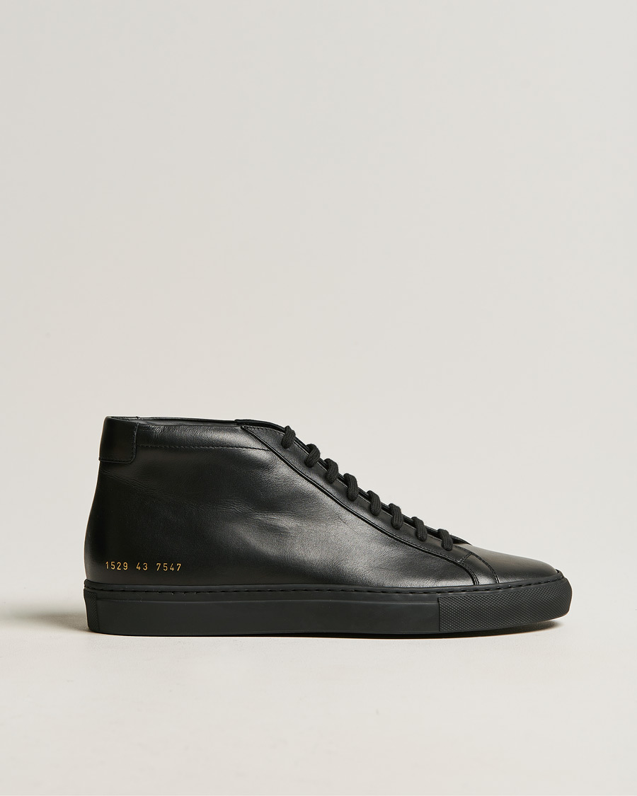 Mies | Common Projects Original Achilles Leather High Sneaker Black | Common Projects | Original Achilles Leather High Sneaker Black