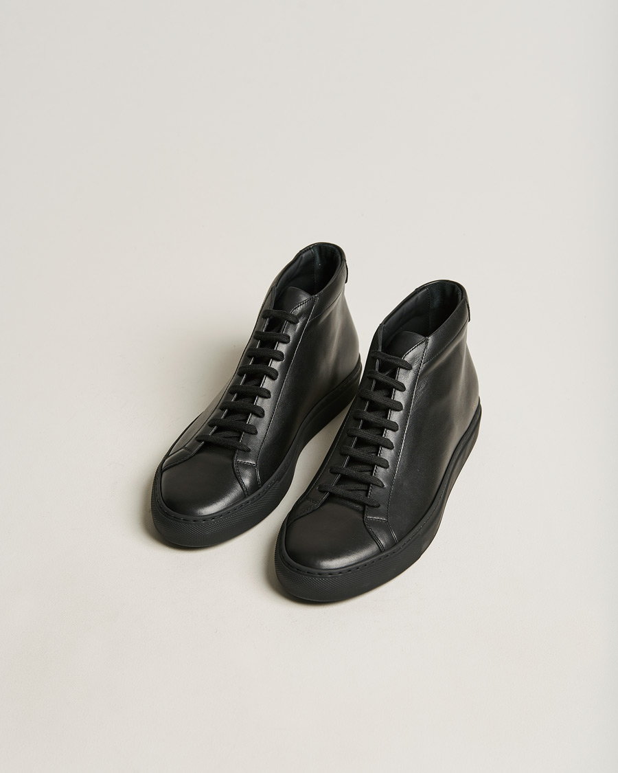 Mies | Common Projects Original Achilles Leather High Sneaker Black | Common Projects | Original Achilles Leather High Sneaker Black