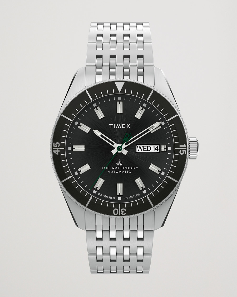 Mies | Timex Waterbury Diver Automatic 40mm Steel/Black Dial | Timex | Waterbury Diver Automatic 40mm Steel/Black Dial
